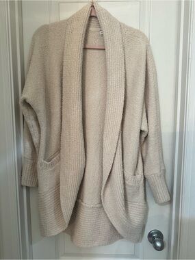 Cupcakes and cashmere Cozy Open-Front Cream Women's Sweater Cardigan medium